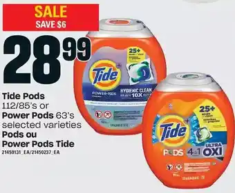 Independent Grocer Tide pods or power pods offer