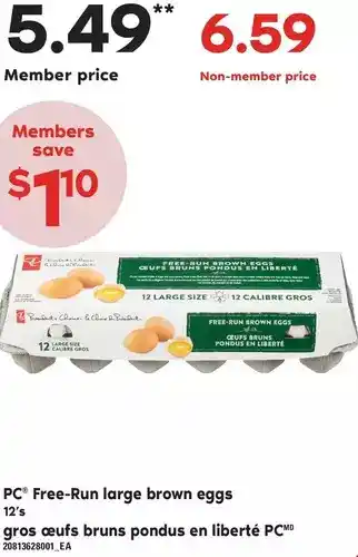 Independent Grocer Pc free-run large brown eggs offer