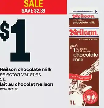Independent Grocer Neilson chocolate milk offer