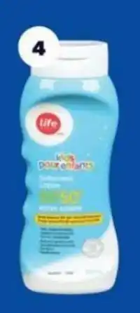 Real Canadian Superstore Life Brand kids sunscreen lotion 222/237mL 21357272 EA offer