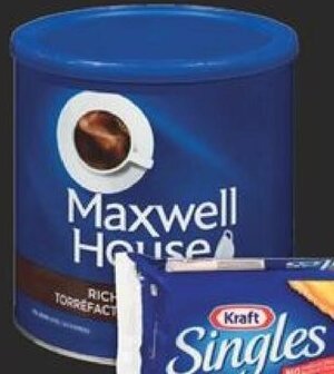 No Frills MAXWELL HOUSE ROAST AND GROUND COFFEE 631-925 g offer