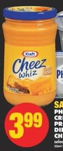 No Frills KRAFT CHEEZ WHIZ 450 g offer