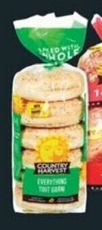 No Frills COUNTRY HARVEST BAGELS 6's offer