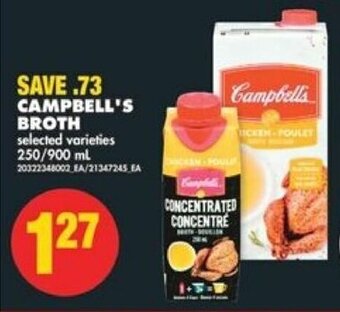 No Frills CAMPBELL'S BROTH 250/900 mL offer