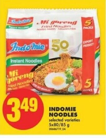 No Frills INDOMIE NOODLES 5 x 80/85 g offer