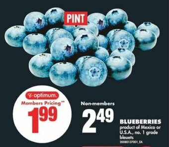No Frills BLUEBERRIES PINT offer