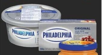 No Frills PHILADELPHIA CREAM CHEESE PRODUCT 227/250 g or DIPS 227 g offer