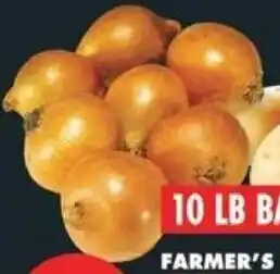 No Frills FARMER'S MARKET™ YELLOW ONIONS 10 LB BAG offer