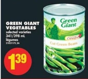 No Frills GREEN GIANT VEGETABLES 341/398 ml offer