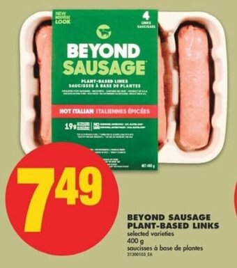 No Frills BEYOND SAUSAGE PLANT-BASED LINKS 400 g offer
