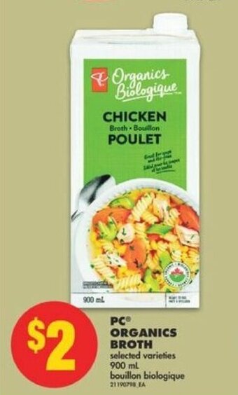 No Frills PC ORGANICS BROTH 900 mL offer