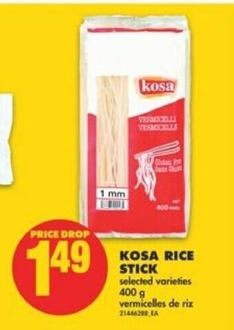 No Frills KOSA RICE STICK 400 g offer