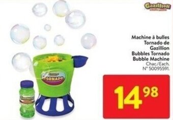 Walmart Gazillion Bubbles Tornado Bubble Machine offer