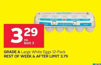 Rexall Grade a large white eggs offer