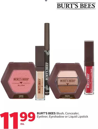 Rexall Burt's bees blush, concealer, eyeliner, eyeshadow or liquid lipstick offer