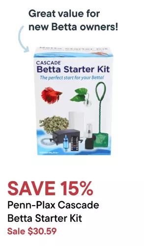 Petvalu Penn-plax cascade betta starter kit offer