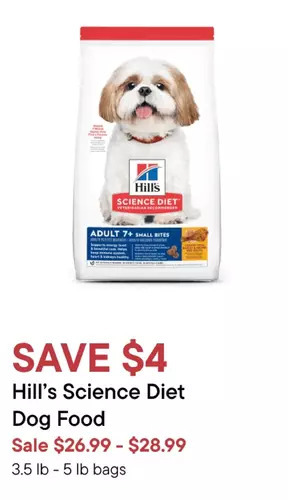 Petvalu Hill's science diet dog food offer