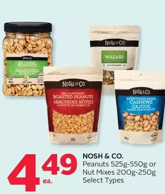 Rexall Nosh & co. peanuts or nut mixes offer