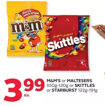 Rexall M&m's or maltesers or skittles or starburst offer
