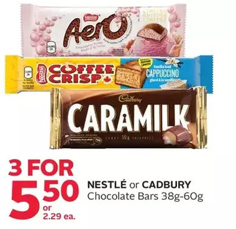 Rexall Nestlé or cadbury chocolate bars offer