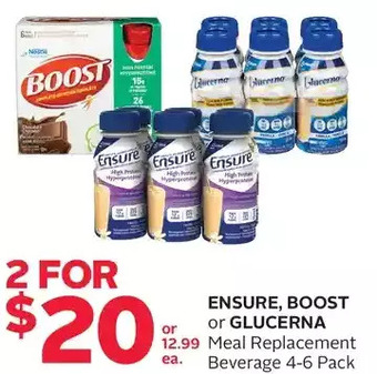 Rexall Ensure, boost or glucerna meal replacement beverage offer
