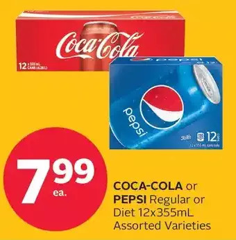 Rexall Coca-cola or pepsi regular or diet offer