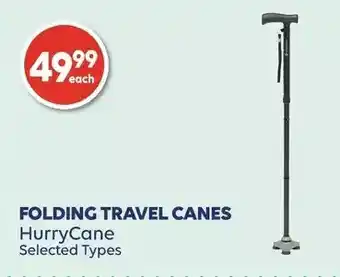Wellwise by Shoppers Hurrycane folding travel canes offer