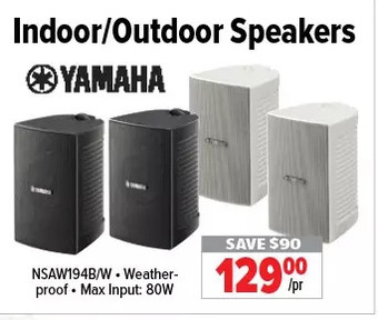 2001 Audio Video Yamaha indoor/outdoor speakers offer