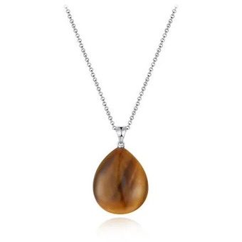 Charm Diamond Sterling silver 19 tiger eye pendant offer