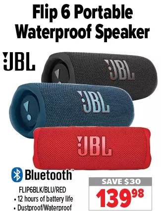 2001 Audio Video Jbl flip 6 portable waterproof speaker offer