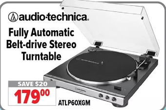 2001 Audio Video Audio-technica fully automatic belt-drive stereo turntable offer