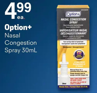 Remedy's RX Option+ nasal congestion spray offer