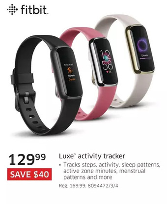 The Source Fitbit luxe activity tracker offer