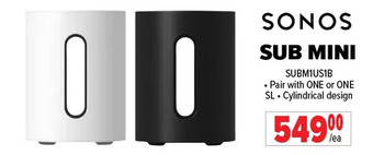 2001 Audio Video Sonos sub mini offer
