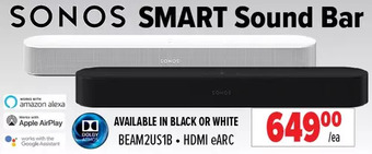 2001 Audio Video Sonos smart sound bar offer