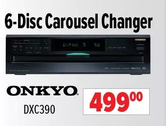 2001 Audio Video Onkyo 6-disc carousel changer offer