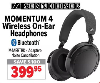 2001 Audio Video Sennheiser momentum 4 wireless on-ear headphones offer