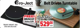 2001 Audio Video Pro-ject belt driven turntable offer