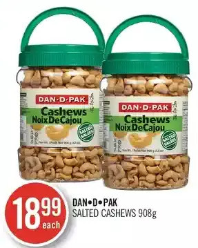 Shoppers Drug Mart Dan-d-pak salted cashews offer