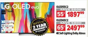 2001 Audio Video Lg 4k self-lighting dolby atmos 55 | 65 offer