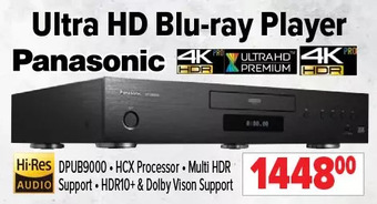2001 Audio Video Panasonic ultra hd blu-ray player offer
