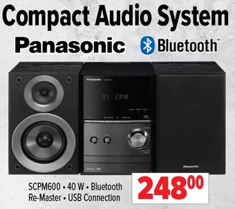 2001 Audio Video Panasonic compact audio system offer