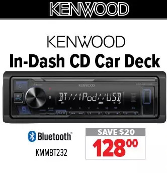2001 Audio Video Kenwood in-dash cd car deck offer