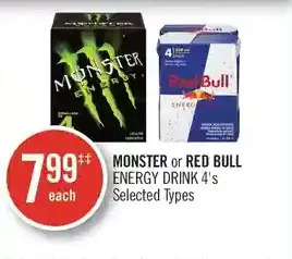 Shoppers Drug Mart Monster or red bull energy drink offer