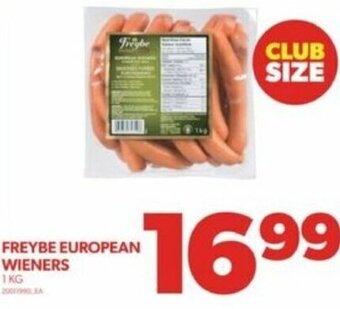 Real Canadian Superstore FREYBE EUROPEAN WIENERS 1KG offer