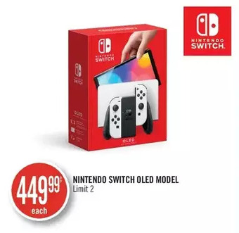 Shoppers Drug Mart Nintendo switch oled model offer