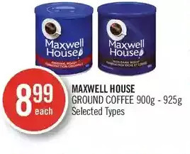 Shoppers Drug Mart Maxwell house ground coffee offer
