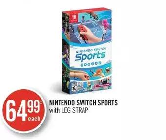 Shoppers Drug Mart Nintendo switch sports with leg strap offer