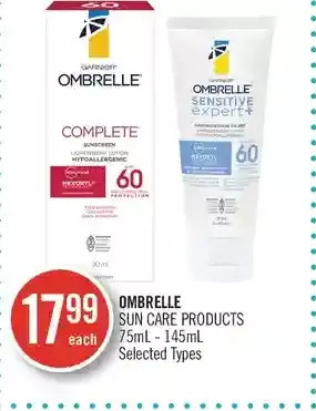 Shoppers Drug Mart Ombrelle sun care products offer