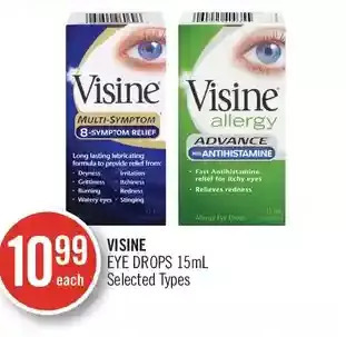 Shoppers Drug Mart Visine eye drops offer